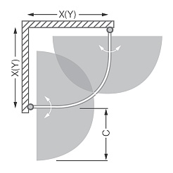 Roltechnik Душевой уголок "TR1 900 Design Plus" brillant – фотография-3