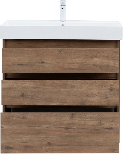 Aquanet Тумба с раковиной Nova Lite 85 дуб рустикальный – картинка-7