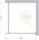 BelBagno Душевая перегородка Kraft KRAFT-L-1-90-C-NERO 90x195 профиль черный матовый стекло прозрачное – картинка-10