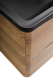 BelBagno Тумба с раковиной Acqua 120 подвесная Rovere Rustico с раковиной BB1200/455-LV-ART-ALR-NERO – фотография-5