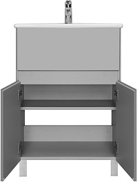 Акватон Тумба с раковиной Форест 60 туманный серый – фотография-5