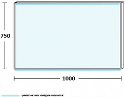 De Aqua Зеркало Алюминиум 10075 AL605100S – фотография-4