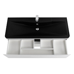 BelBagno Мебель для ванной Acqua 120 Bianco Lucido с раковиной BB1200/455-LV-ART-ALR-NERO – фотография-12
