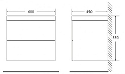 BelBagno Тумба с раковиной REGINA 600 Bianco Opaco – фотография-2