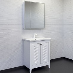 Comforty Мебель для ванной Классик 70 белая матовая – фотография-1