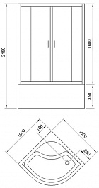 Royal Bath Душевая кабина Fato 100/100 RB100CK-M-CH – фотография-5
