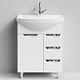 Водолей Мебель для ванной Лира 65 R с ящиками белая – фотография-14