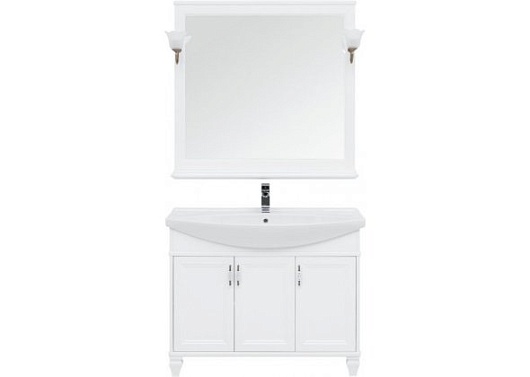 Aquanet Комплект мебели Валенса NEW 105 белый – картинка-3