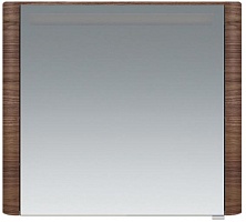 Am.Pm Зеркальный шкаф Sensation 80 R, с подсветкой, орех, текстурированная