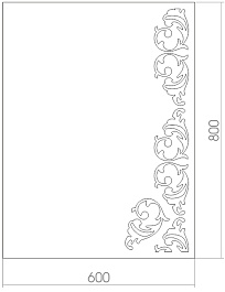 Mixline Зеркало Стиль Шоколад 60 – фотография-2