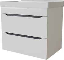 Mixline Тумба под раковину Лайн 60 подвесная белая