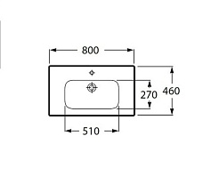 Roca Тумба с раковиной Lago 80 белый глянец – фотография-4