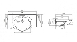 Misty Мебель для ванной Лувр 85, зеркало-шкаф, белая – фотография-3