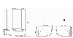 Timo Душевая кабина Standart Т-6620 Black L – фотография-2
