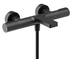 BelBagno Смеситель для ванны и душа Etna чёрный матовый SC9006MB – фотография-1