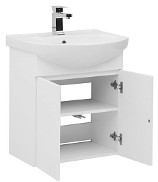 Aquanet Тумба с раковиной "Ирис 60" дверцы – фотография-5