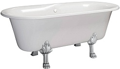 Фэма Ванна из литьевого мрамора Феррара (ножки хром) – фотография-1