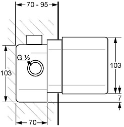 Kludi Смеситель 33434 скрытая часть – фотография-2