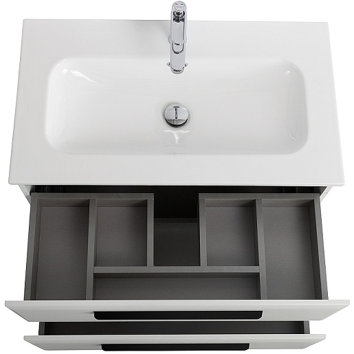BelBagno Мебель для ванной Eco Cer-N 80 CZR-8073-80 bianco opaco ручки матовые чёрные – картинка-7