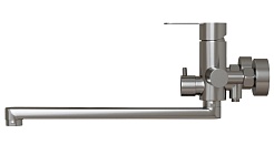 Mixline Смеситель для ванны и раковины 35k MLSS32-02 "Stainless" – фотография-3