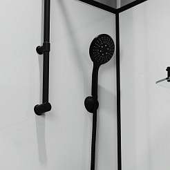 Niagara Душевая кабина Standart 100x80 L черная – фотография-8