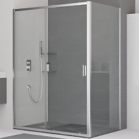 RGW Душевой уголок Classic CL-48 (CL-14 + Z-050-1) 160x100 профиль хром стекло прозрачное