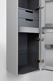 Am.Pm Пенал для ванной Sensation R серый шелк – фотография-4