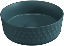 Allen Brau Мебельная накладная раковина Fantasy Romb 36 4.11033.PT петроль – фотография-1