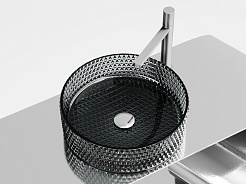 Ceramicanova Мебельная раковина Cristal 36 CN6060 чёрная – фотография-7