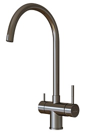 Mixline Смеситель для кухни 35k MLSS-0326BL черный графит – фотография-1