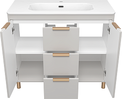 Brevita Тумба с раковиной Risacca Crema 100 серая – фотография-5