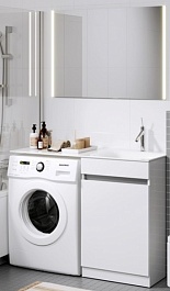 Aqwella Мебель для ванной Forma с бельевой корзиной справа – фотография-1