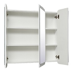 Runo Зеркало-шкаф для ванной Эрика 80 – фотография-4