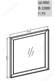 Opadiris Мебель для ванной Капри 90 – фотография-3