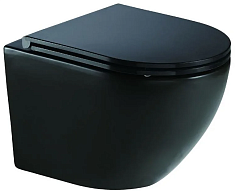 WeltWasser Унитаз подвесной MERZBACH 041 XL MT-BL черный матовый