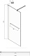 Ambassador Душевая перегородка Walk-In 110 15031134 – картинка-10