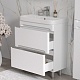 Equil Тумба с раковиной Nice 60 2 ящика напольная белая – картинка-15