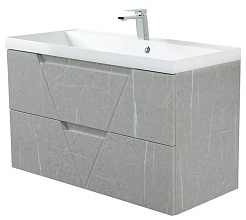 BelBagno Тумба с раковиной Vittoria 100 подвесная Toros Bianco – фотография-2