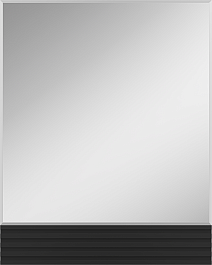 Brevita Мебель для ванной Dakota 80 подвесная дуб галифакс олово/черный кварц – фотография-9