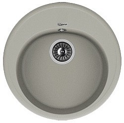 Florentina Мойка гранитная Лотос 510 круглая грей – фотография-1