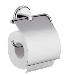 Hansgrohe Держатель туалетной бумаги Logis Classic с крышкой – фотография-1