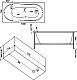 Bas Акриловая ванна Лима 130x70 с гидромассажем – фотография-8