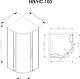 DTO  Душевой уголок HC 100 Chrome – фотография-8