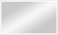 Continent Зеркало Frame Silver Led 1000x700