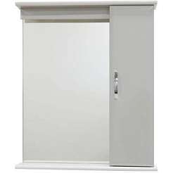 Водолей Зеркальный шкаф Тунис 65 R белый – фотография-1