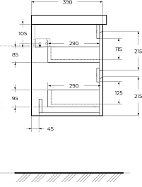 BelBagno Тумба с раковиной Kraft 39 80 Rovere Tabacco с раковиной BB-8099-3-80 – фотография-6