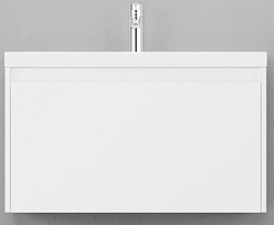 Velvex Тумба под раковину подвесная Klaufs 80 белая – фотография-1