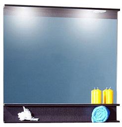 Бриклаер Зеркало для ванной Чили / Куба 90 венге – фотография-1