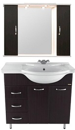 Водолей Мебель для ванной Колумбия 90 L венге – фотография-1