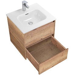 BelBagno Тумба под раковину Kraft 50 подвесная Rovere tabacco – фотография-4